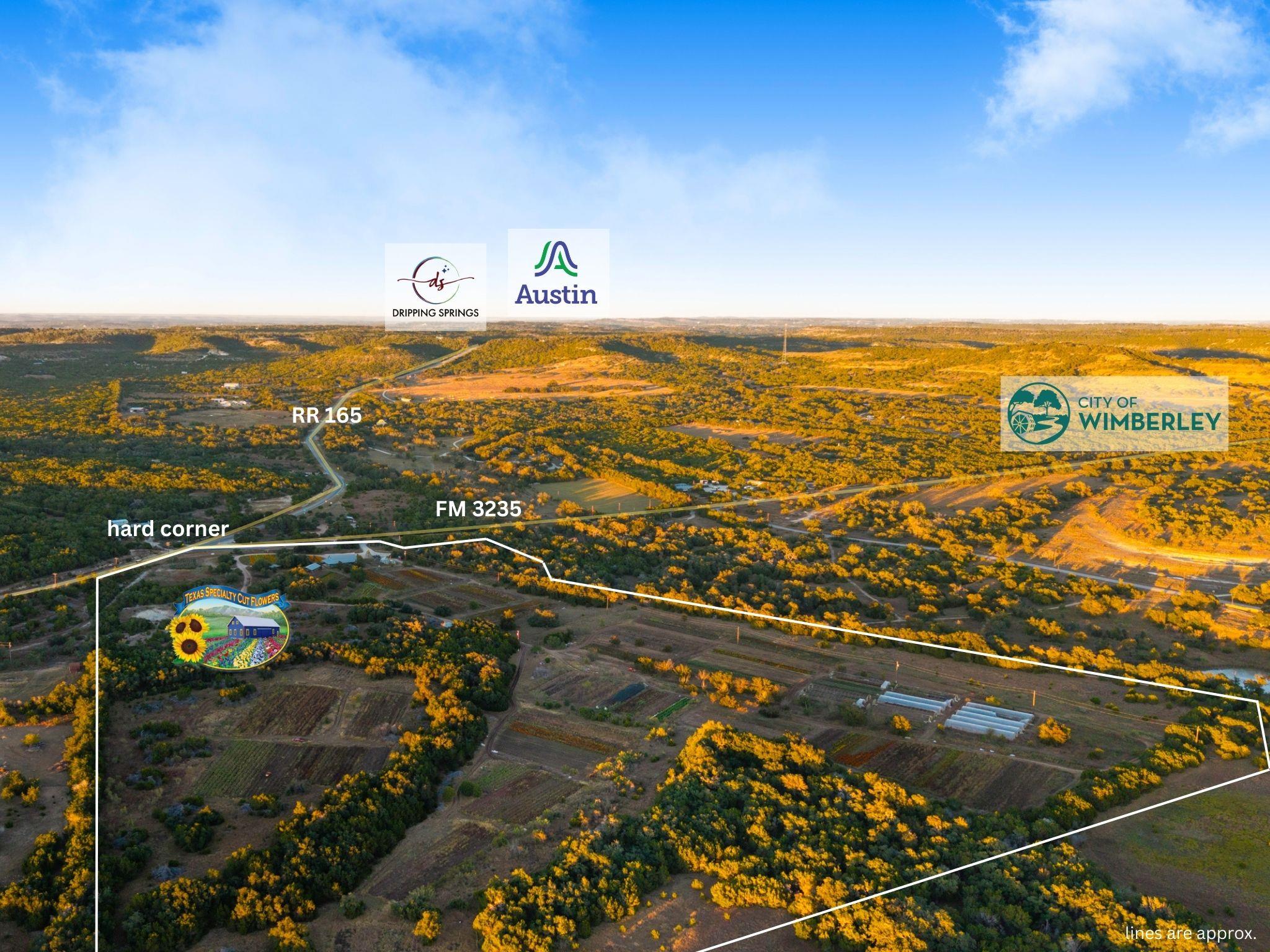 Aerial overview of property's location featuring 