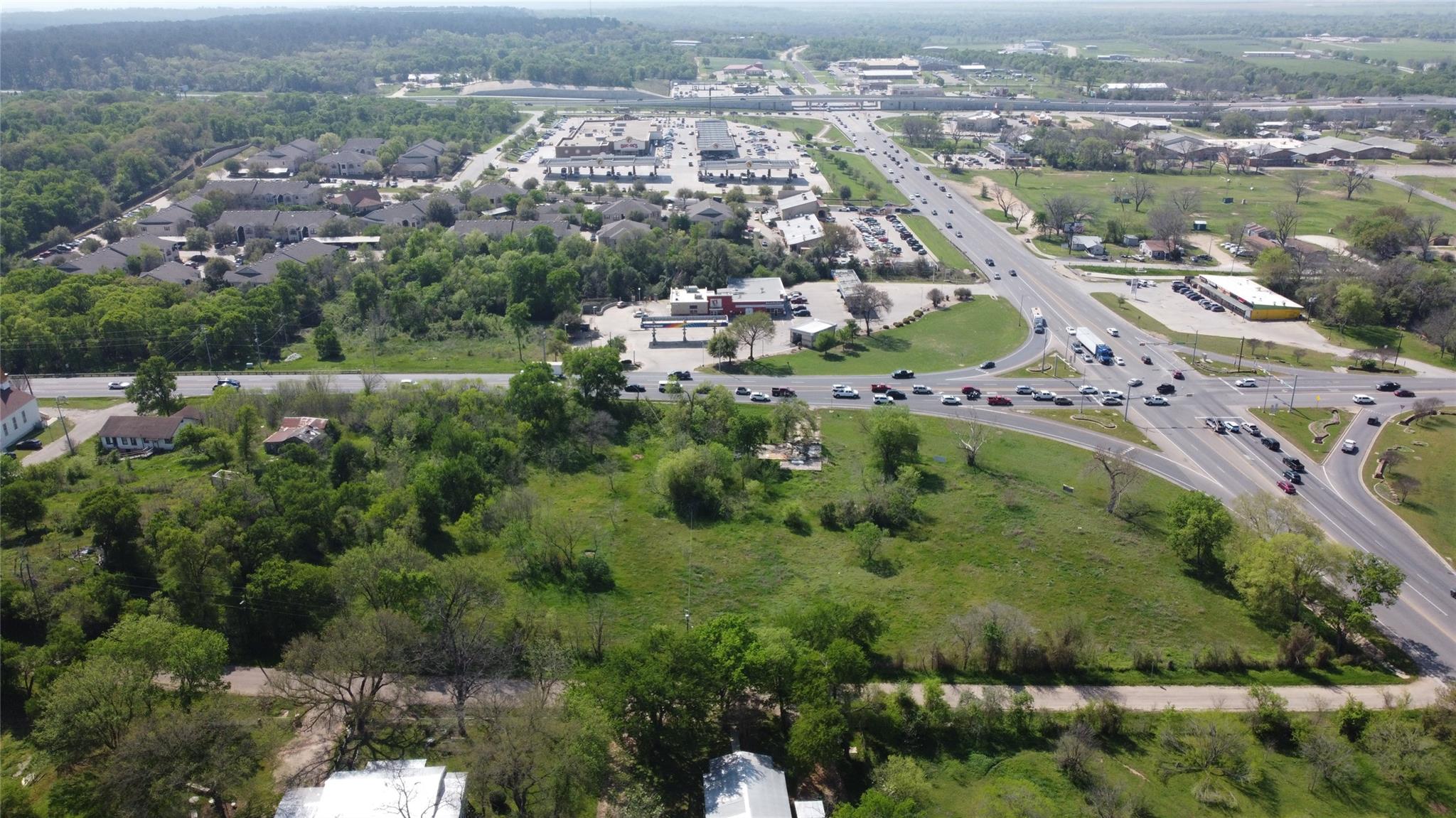 Aerial view of property's location
