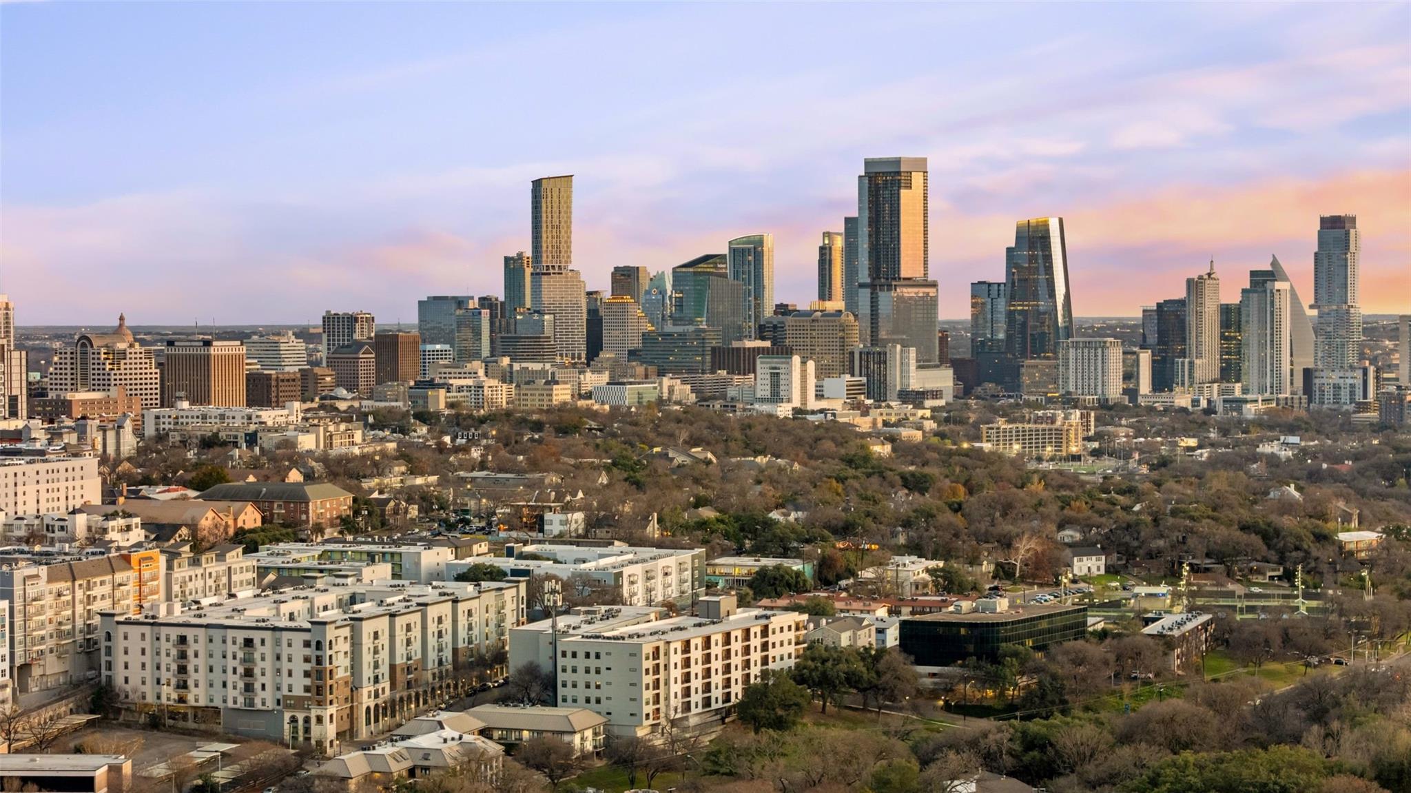 View of city skyline