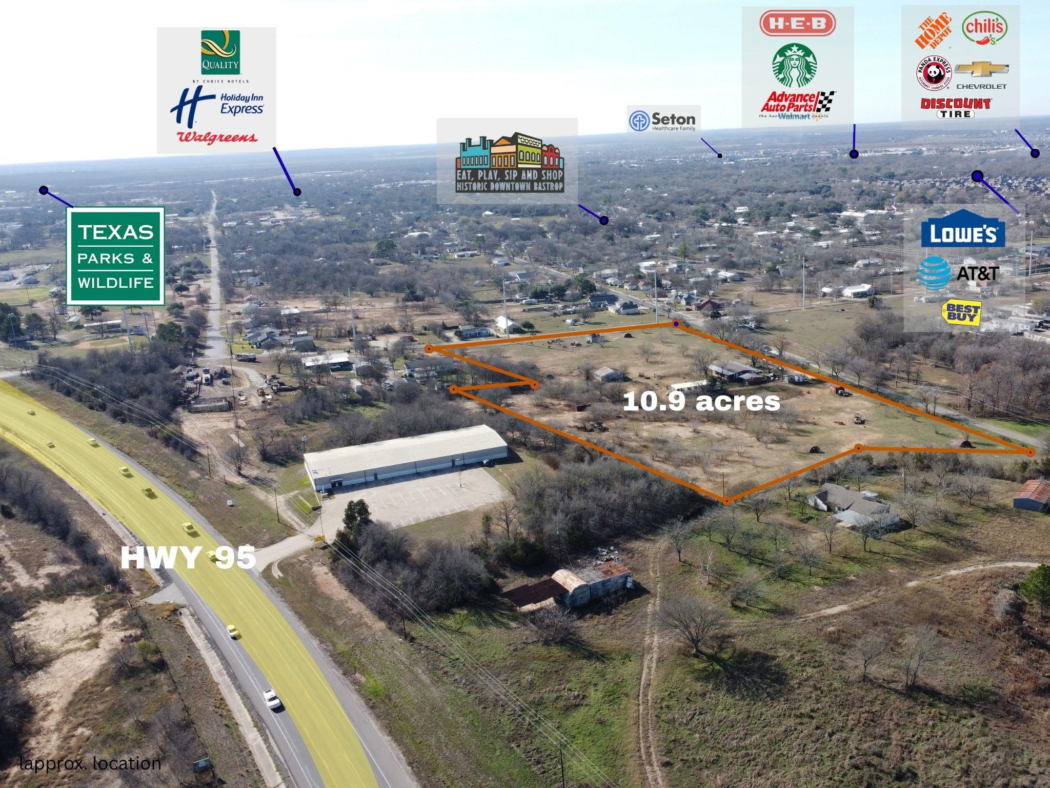Aerial view of property and surrounding area feat