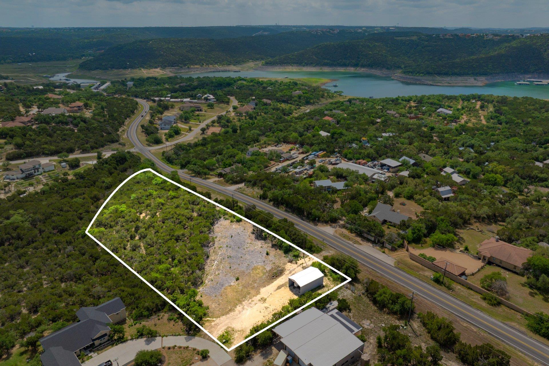 Aerial overview of property's location featuring 
