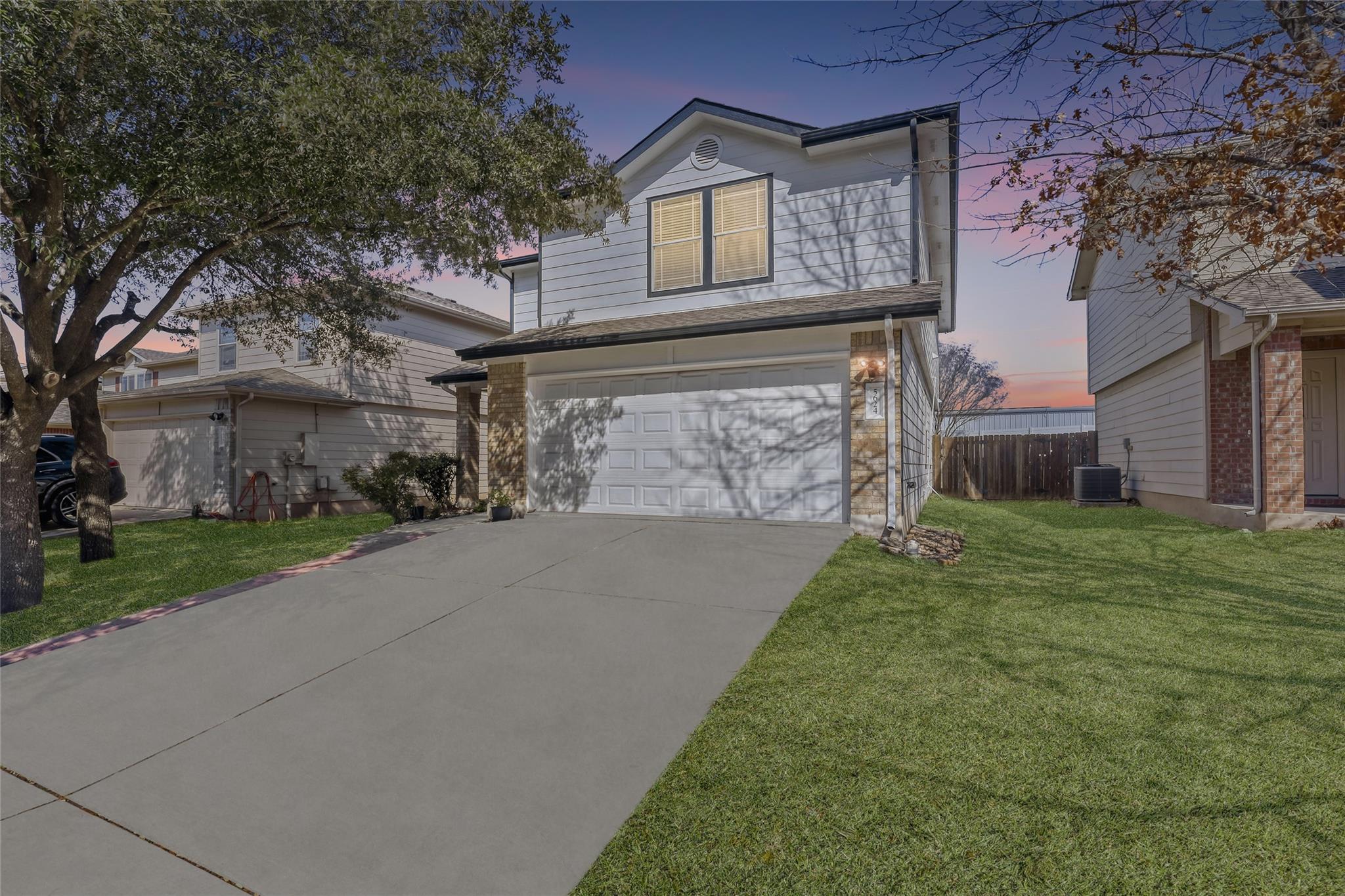 Traditional-style house with an attached garage a