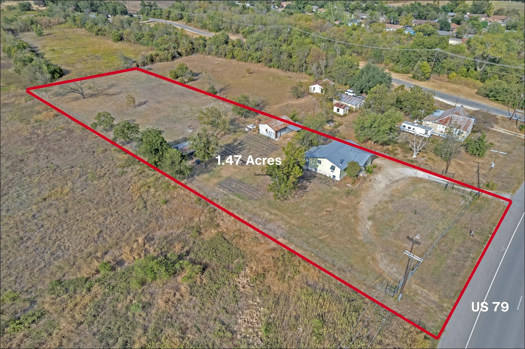 A generous 1.47-acre lot offering ample space for