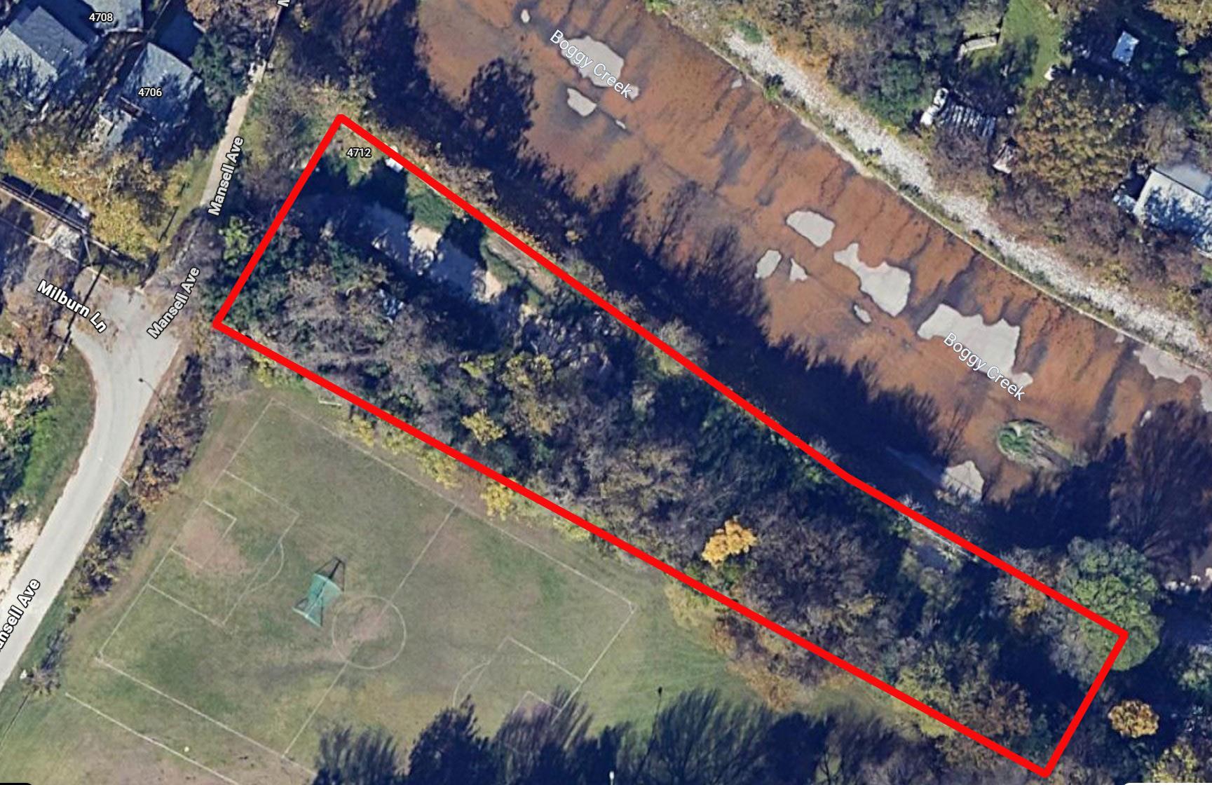 Aerial overview of property's location with prope