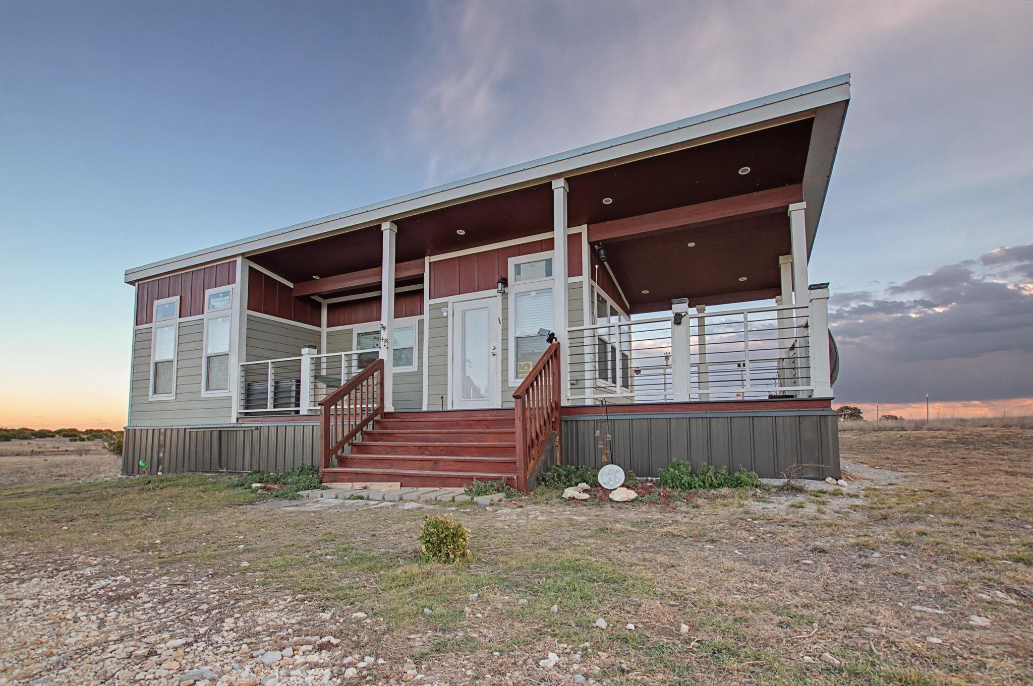 View of front of home with board and batten sidin