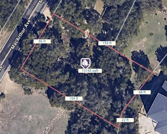 Aerial view of property's location