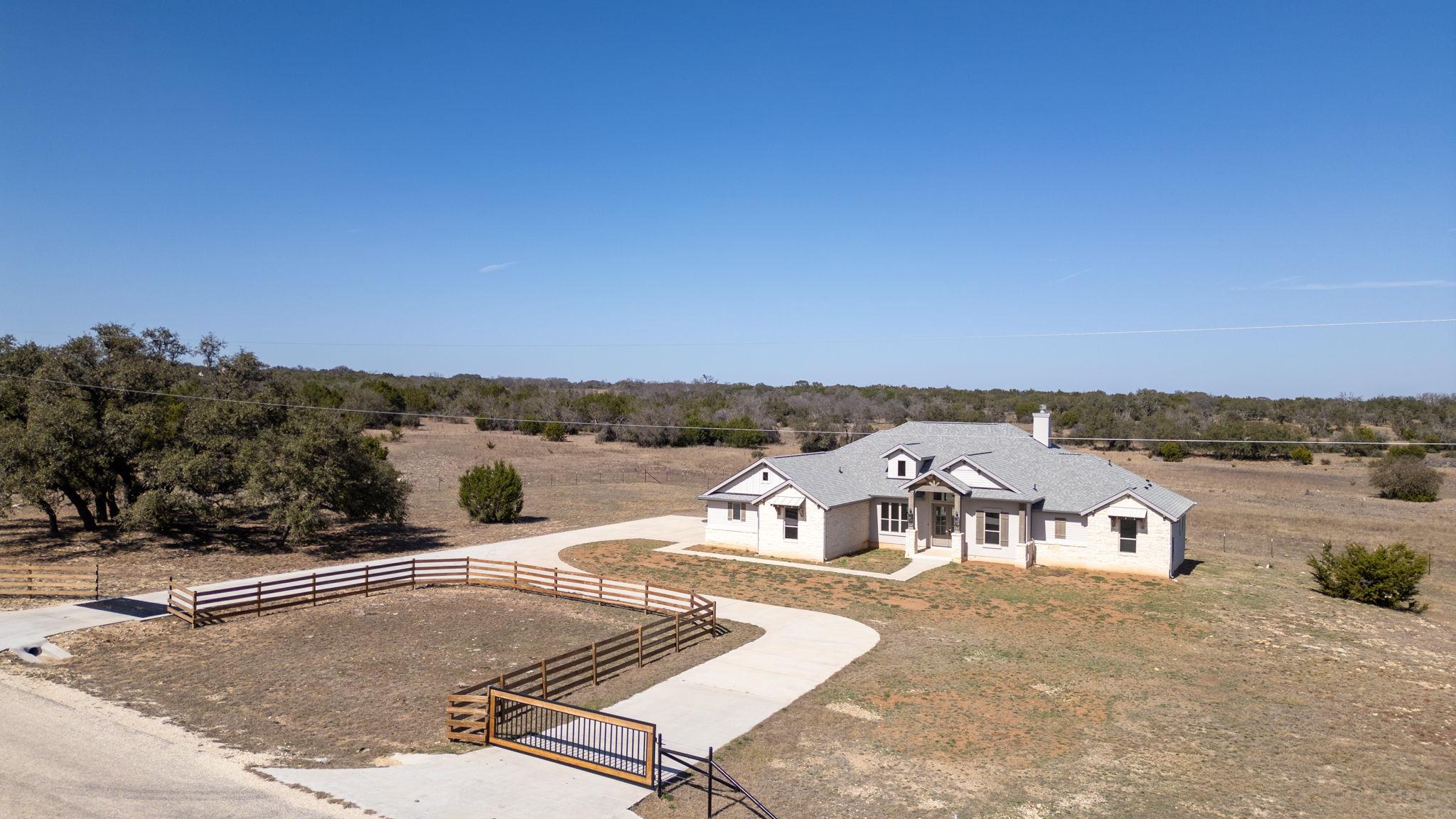 View of front facade featuring a rural view and a