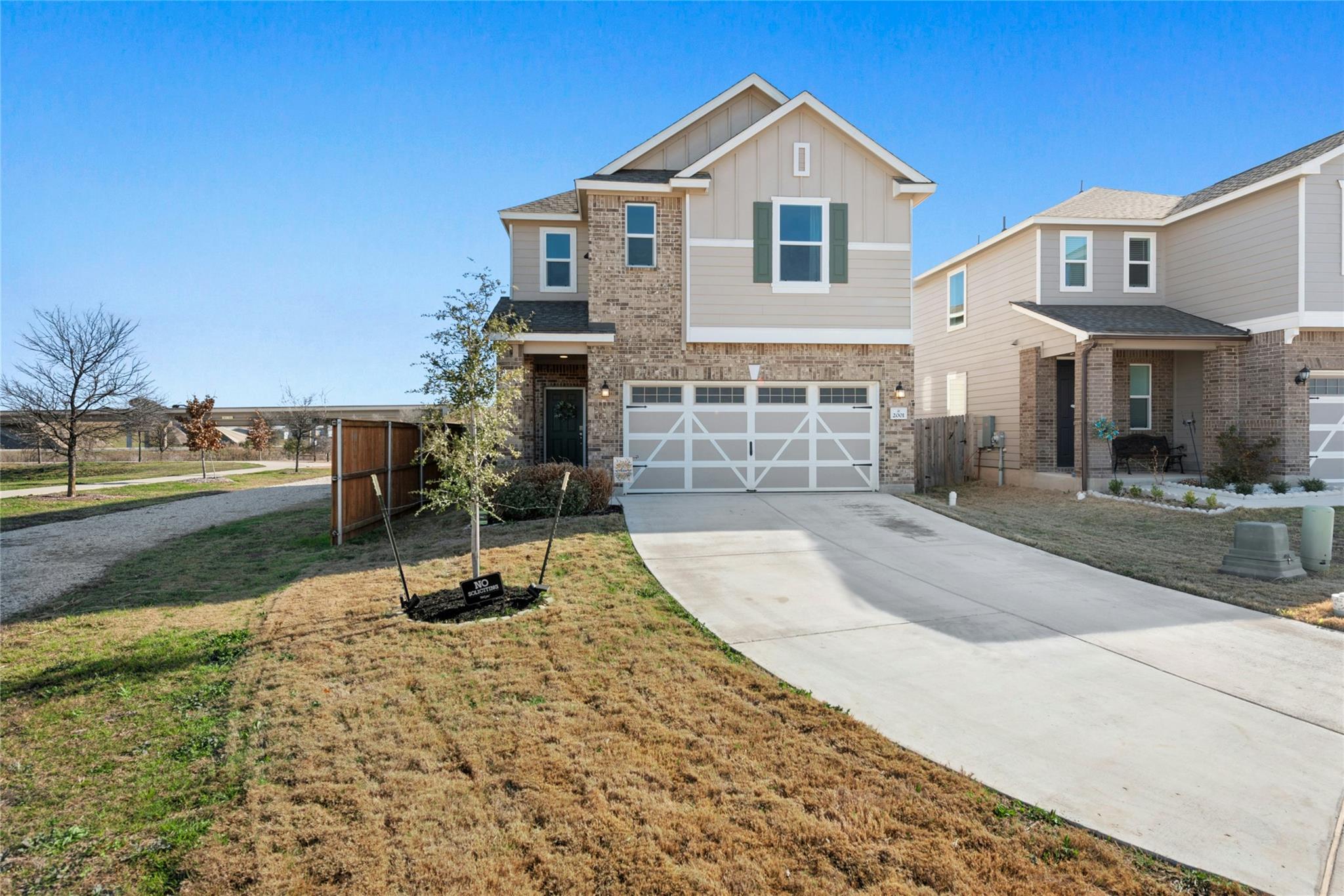 Craftsman inspired home featuring board and batte