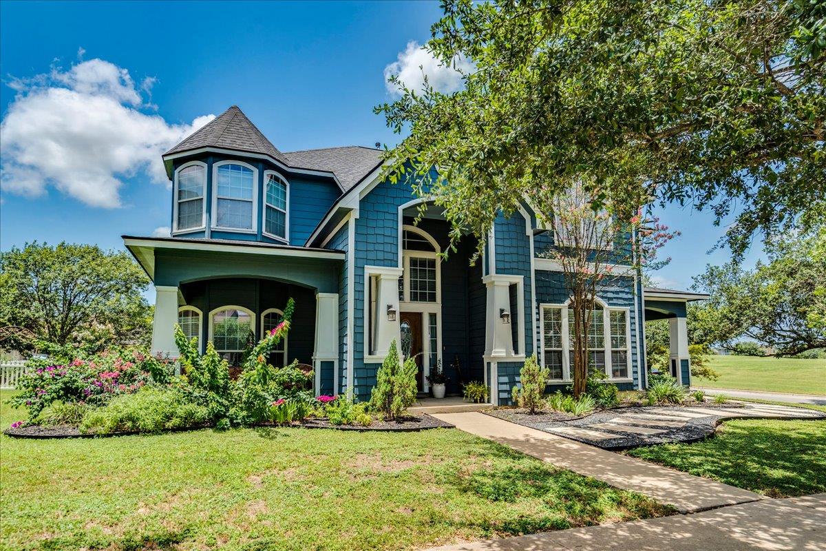 Craftsman architectural details define this grand
