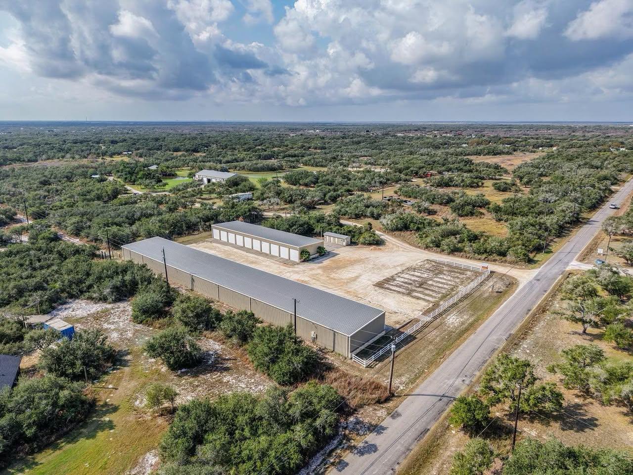 Bird's eye view of a heavily wooded area