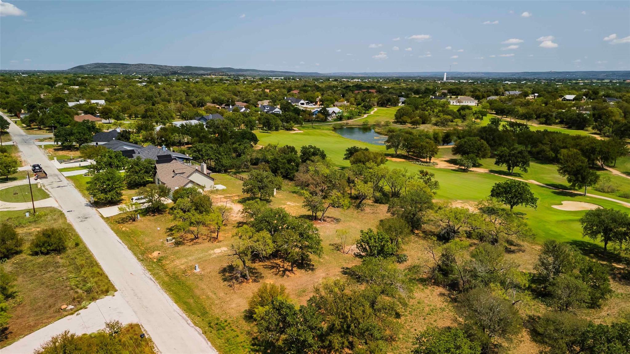Aerial overview of property's location with a loc