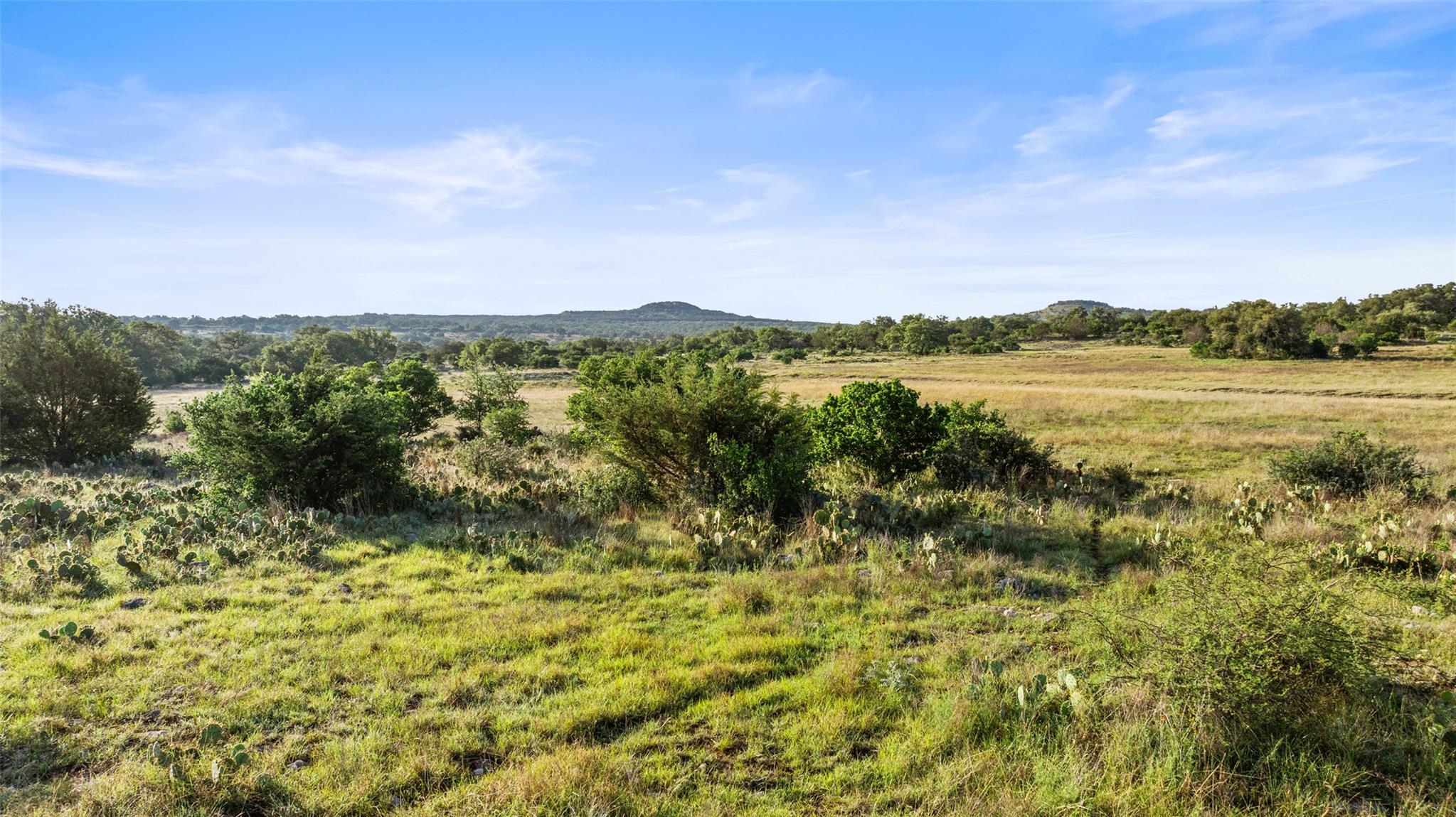 Mountain view with rural landscape