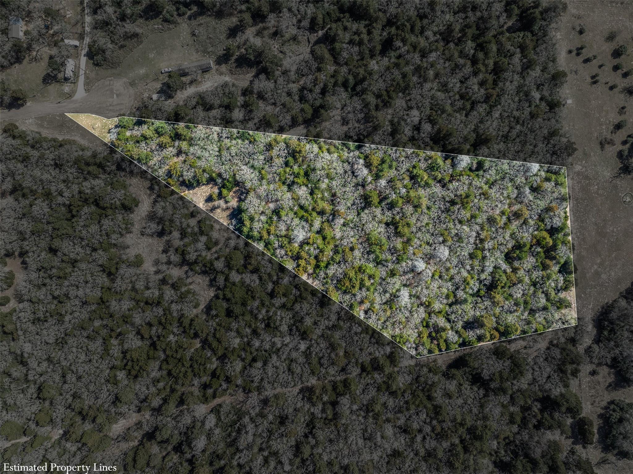Aerial overview of property's location with prope