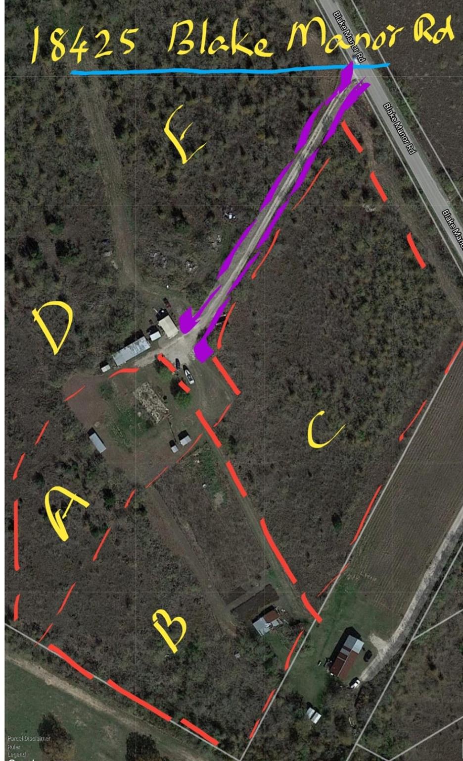 Aerial overview of property's location