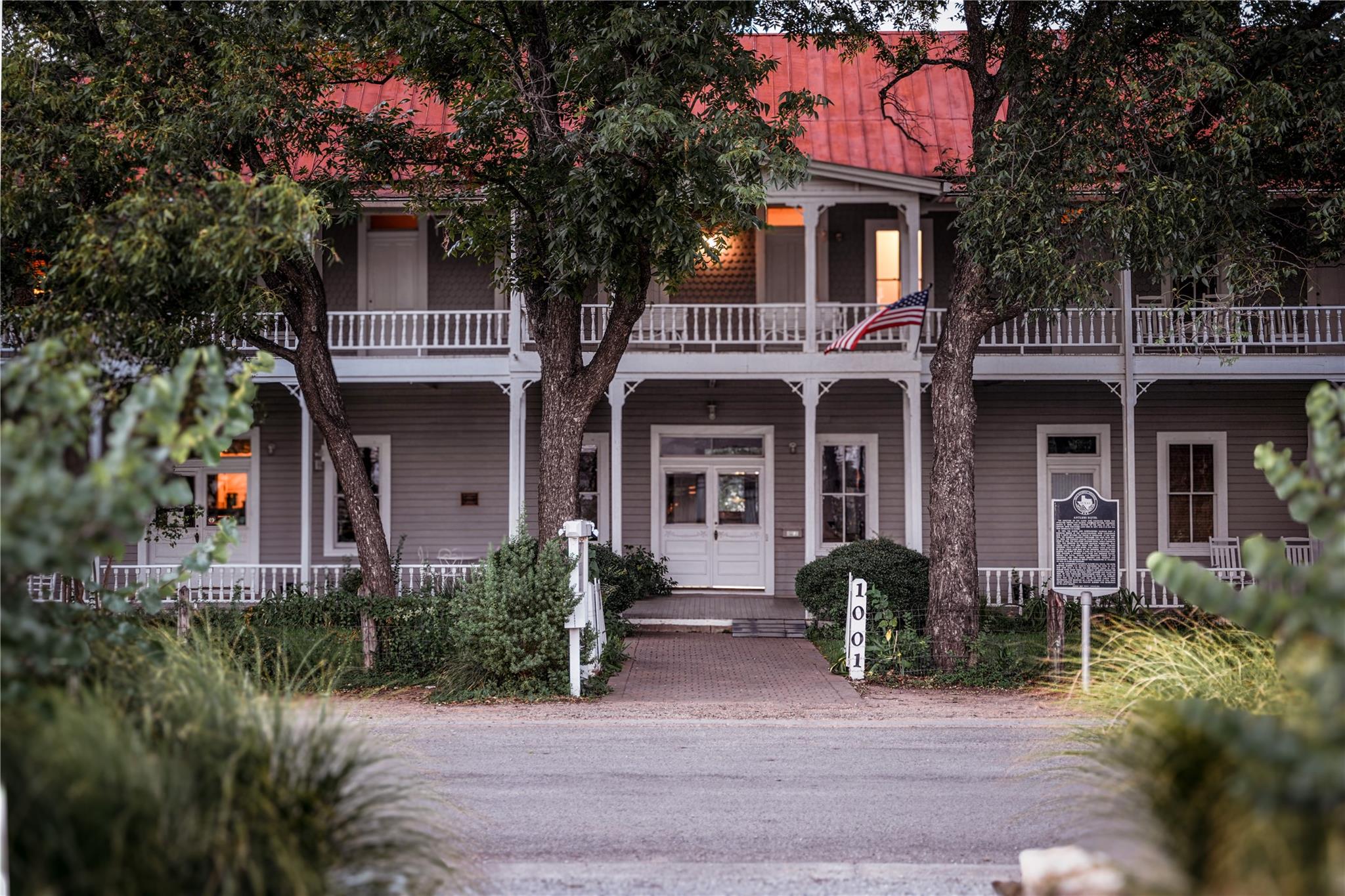 View of front of home with covered porch