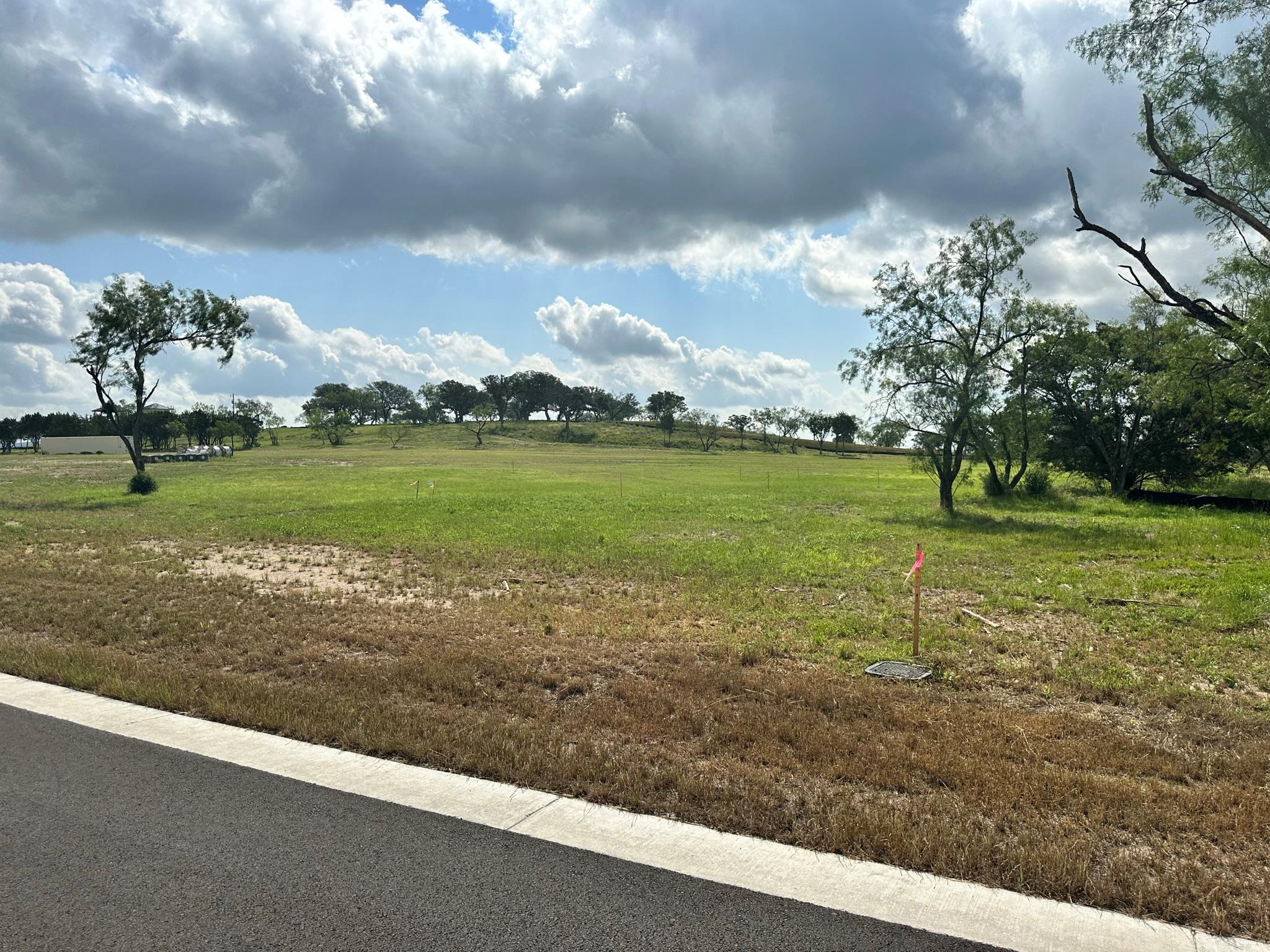 View of yard with a rural view