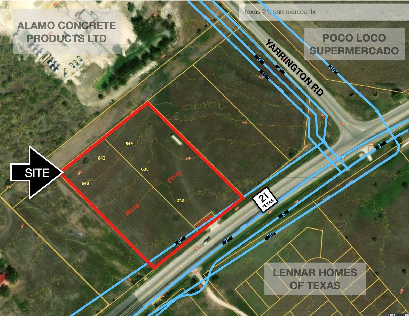 Aerial view of property's location featuring prop