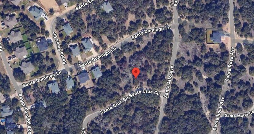 Aerial map of property and surrounding area with 