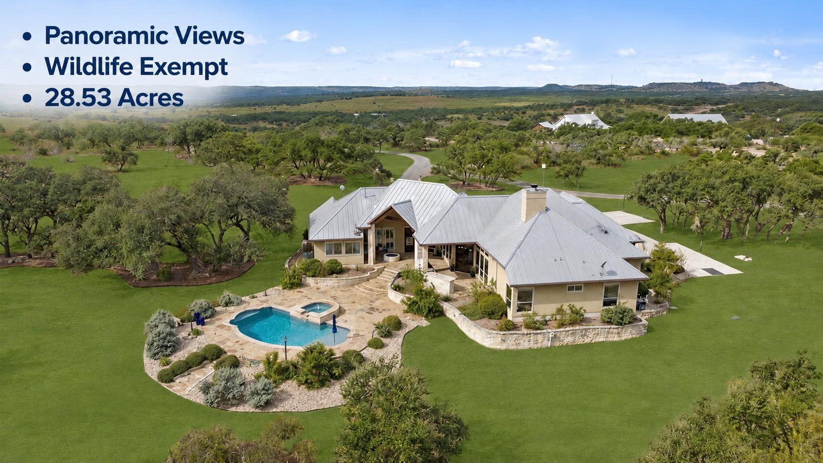 Expansive property featuring a contemporary resid