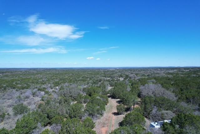 Drone / aerial view of a heavily wooded area