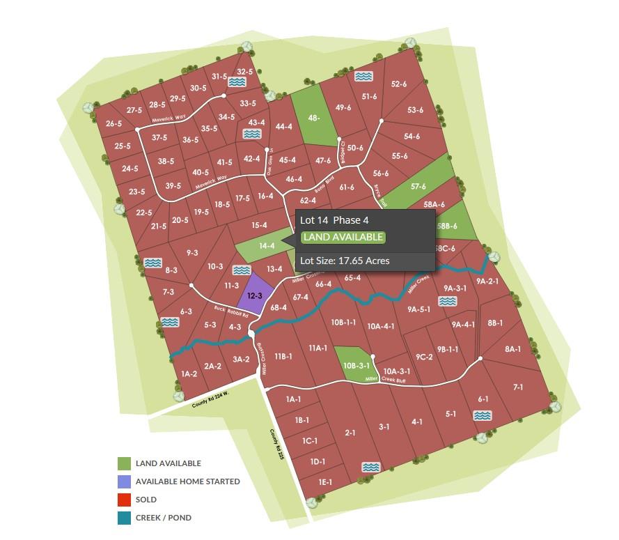 Map of parcels