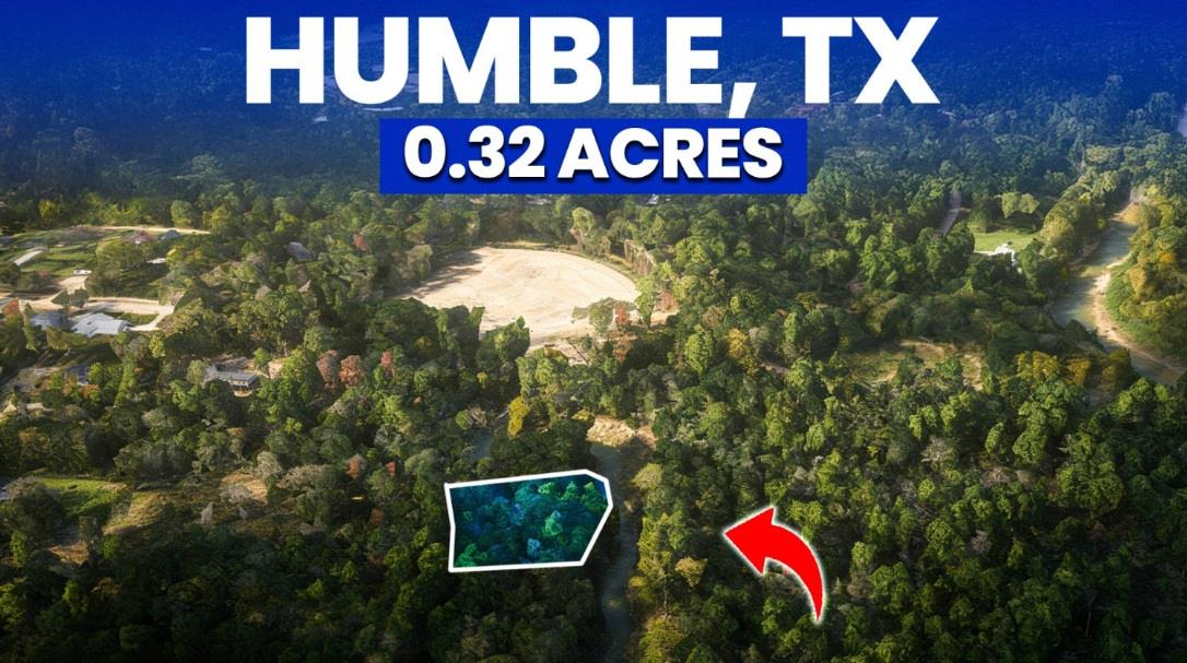 Aerial view of a heavily wooded area
