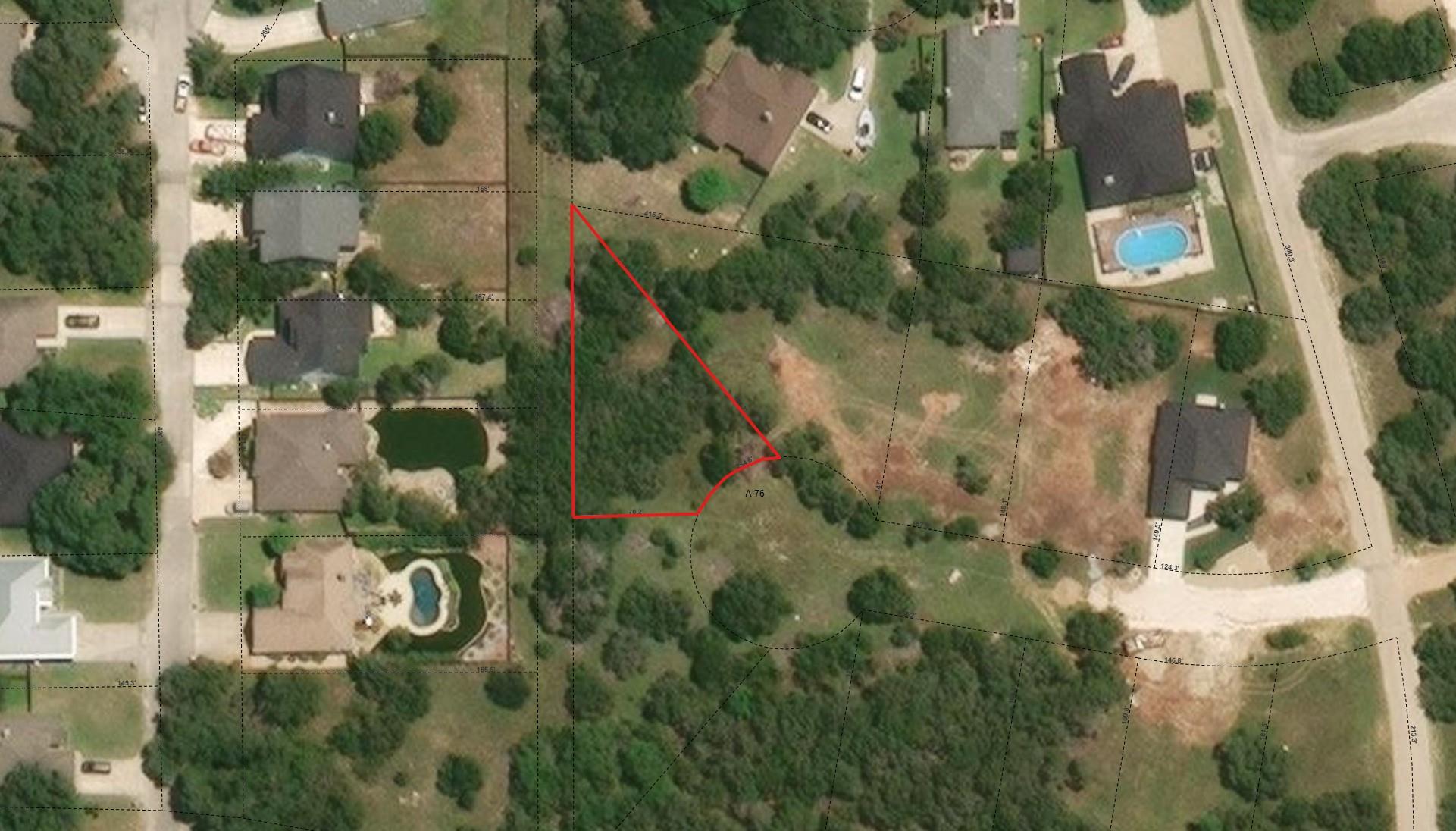 View of property location with property parcel ou