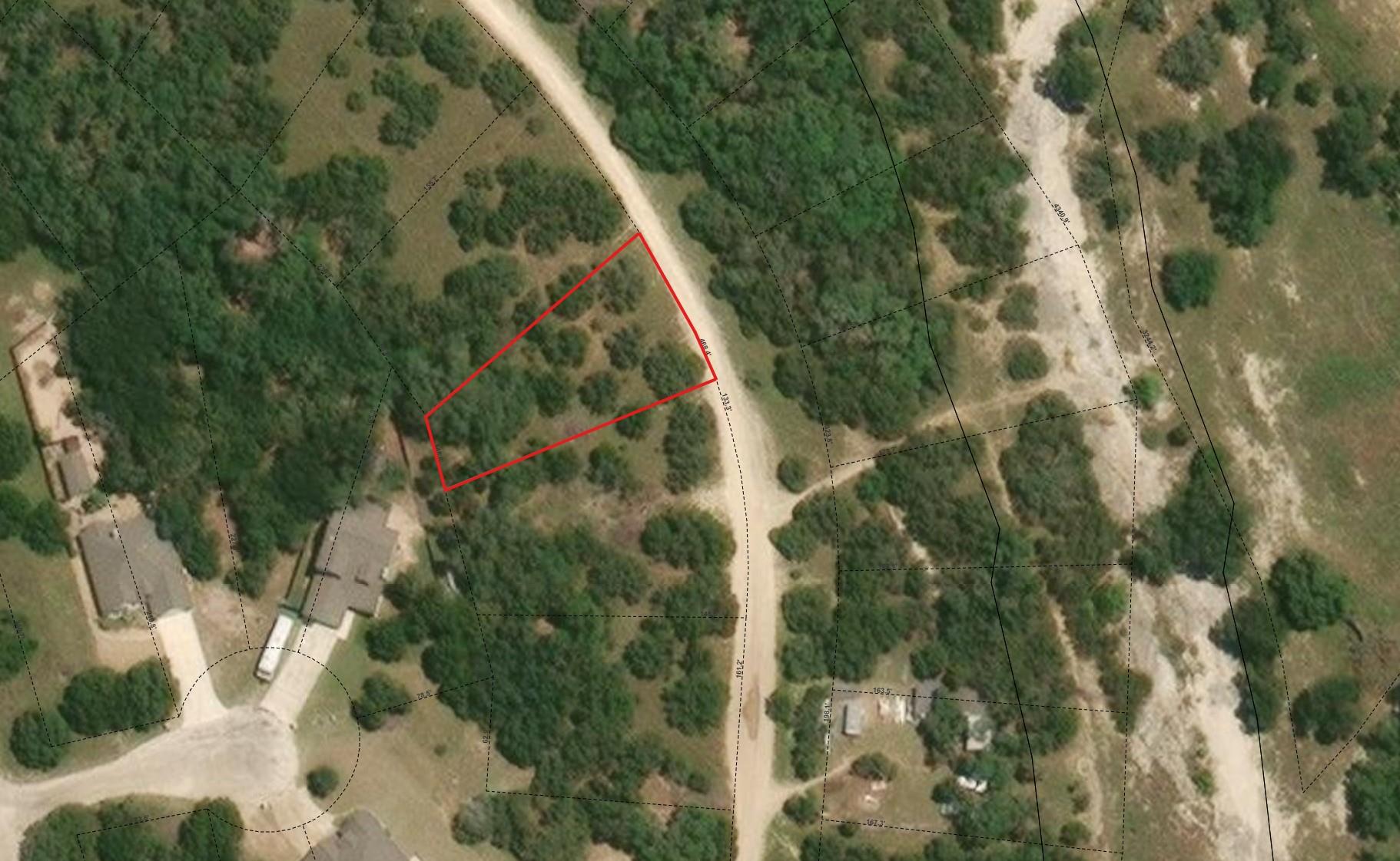 Map / location with property parcel outlined