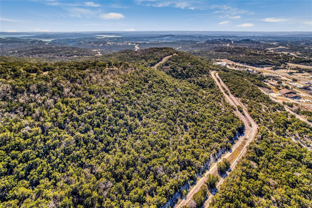 Drone / aerial view of a heavily wooded area