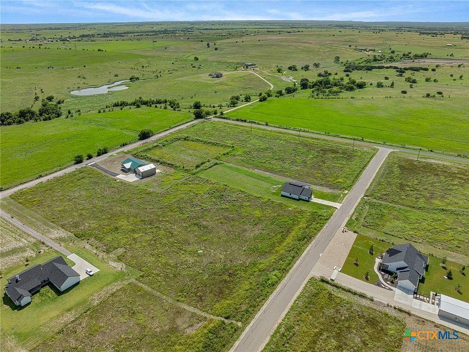 Aerial view of sparsely populated area