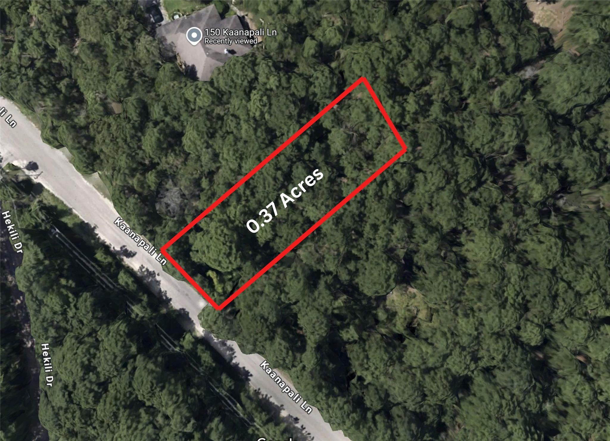 Map / location with property parcel outlined