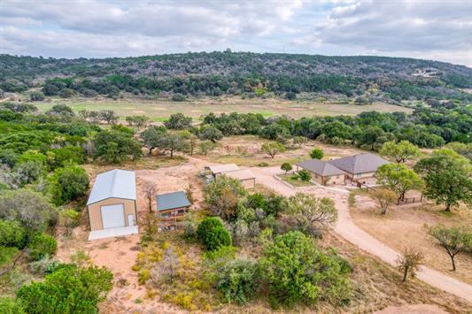 Aerial view of sparsely populated area