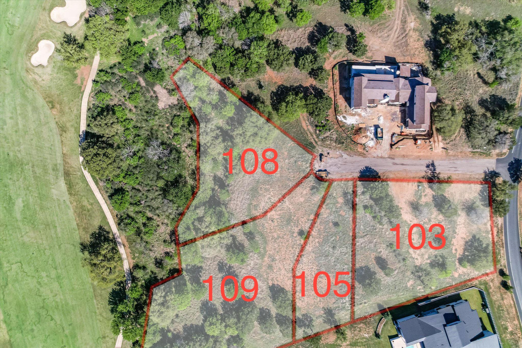Premium golf course frontage available for custom