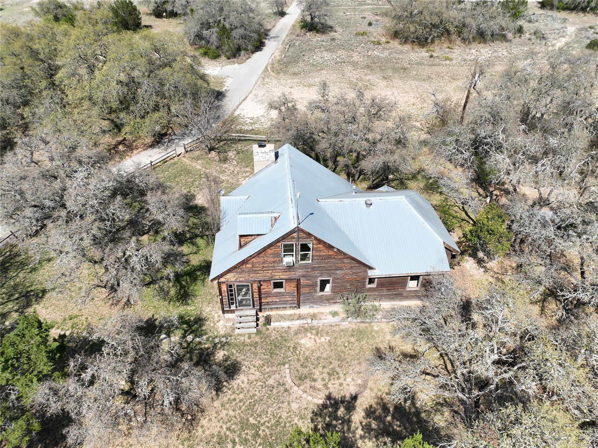 View from above of property