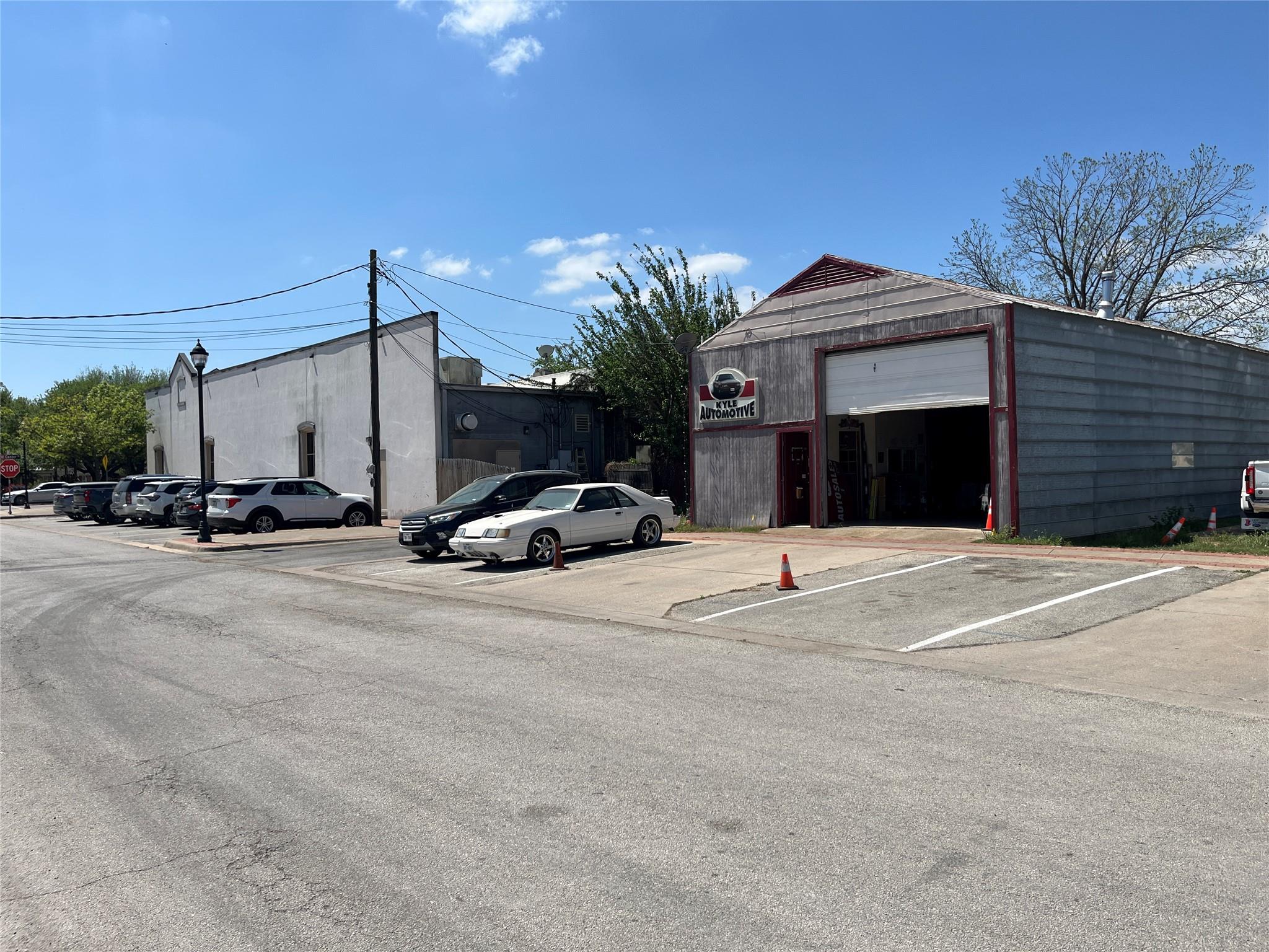 View of uncovered parking lot