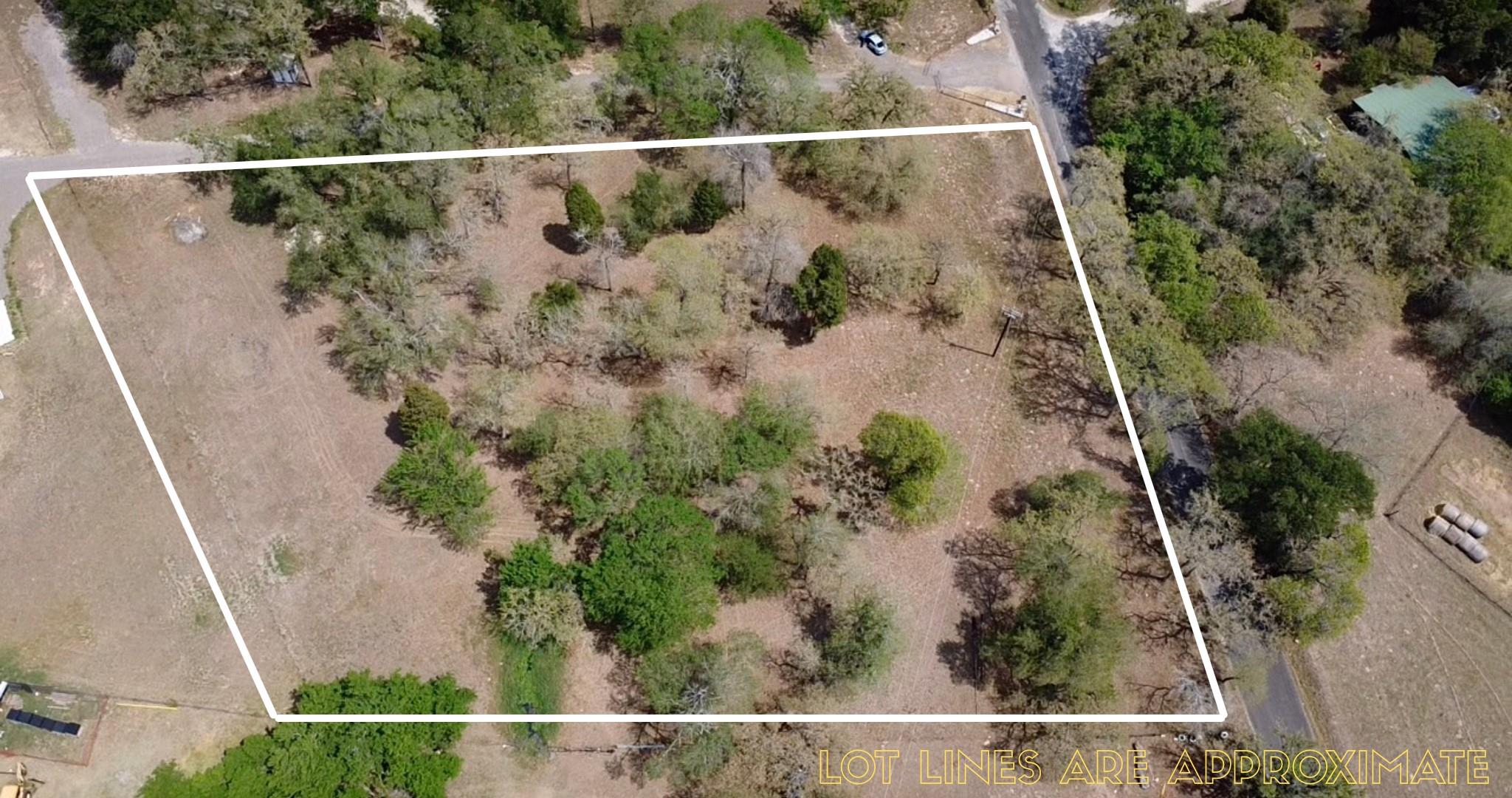 Aerial view of sparsely populated area featuring 