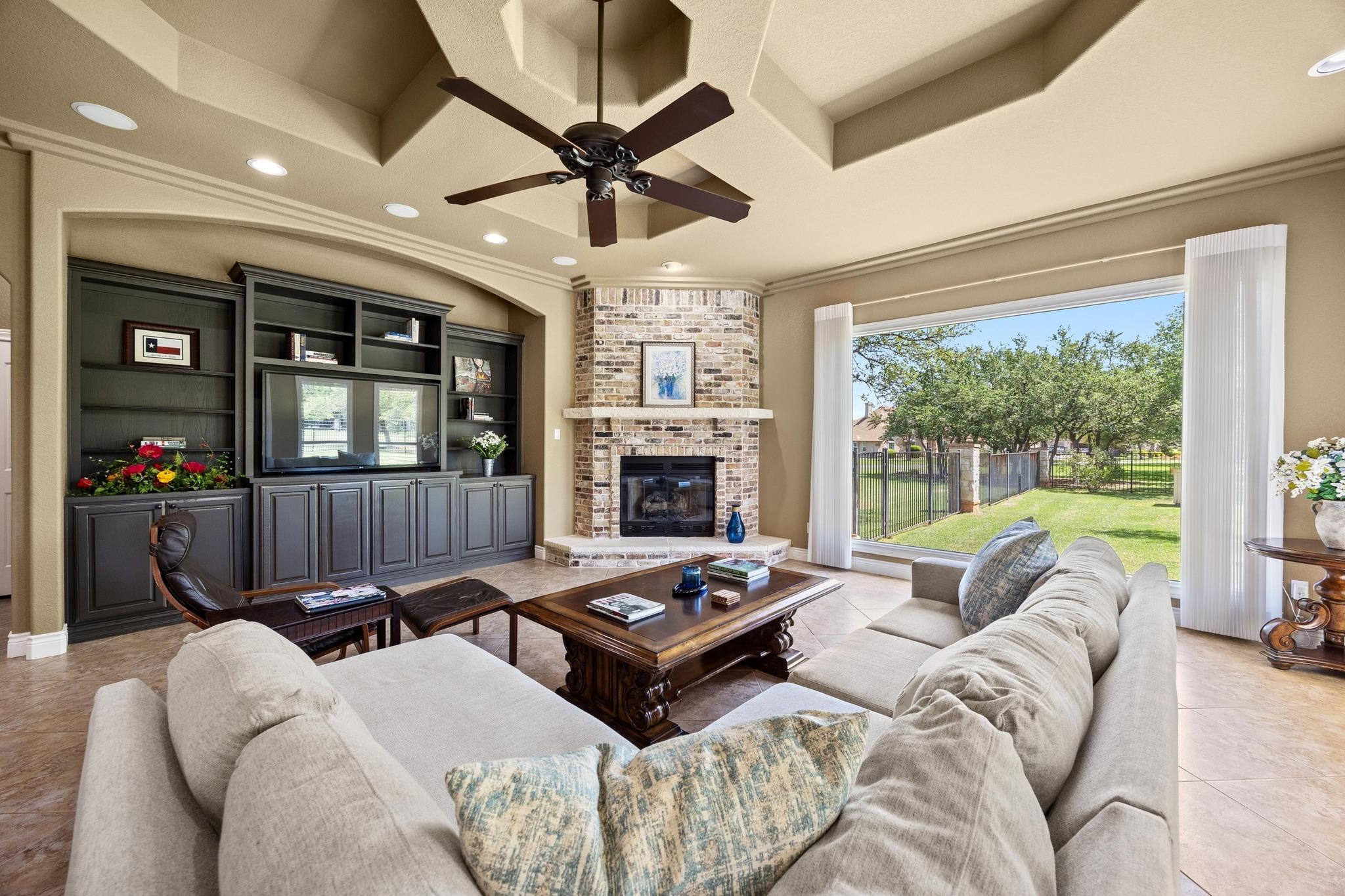 Living room with healthy amount of natural light,