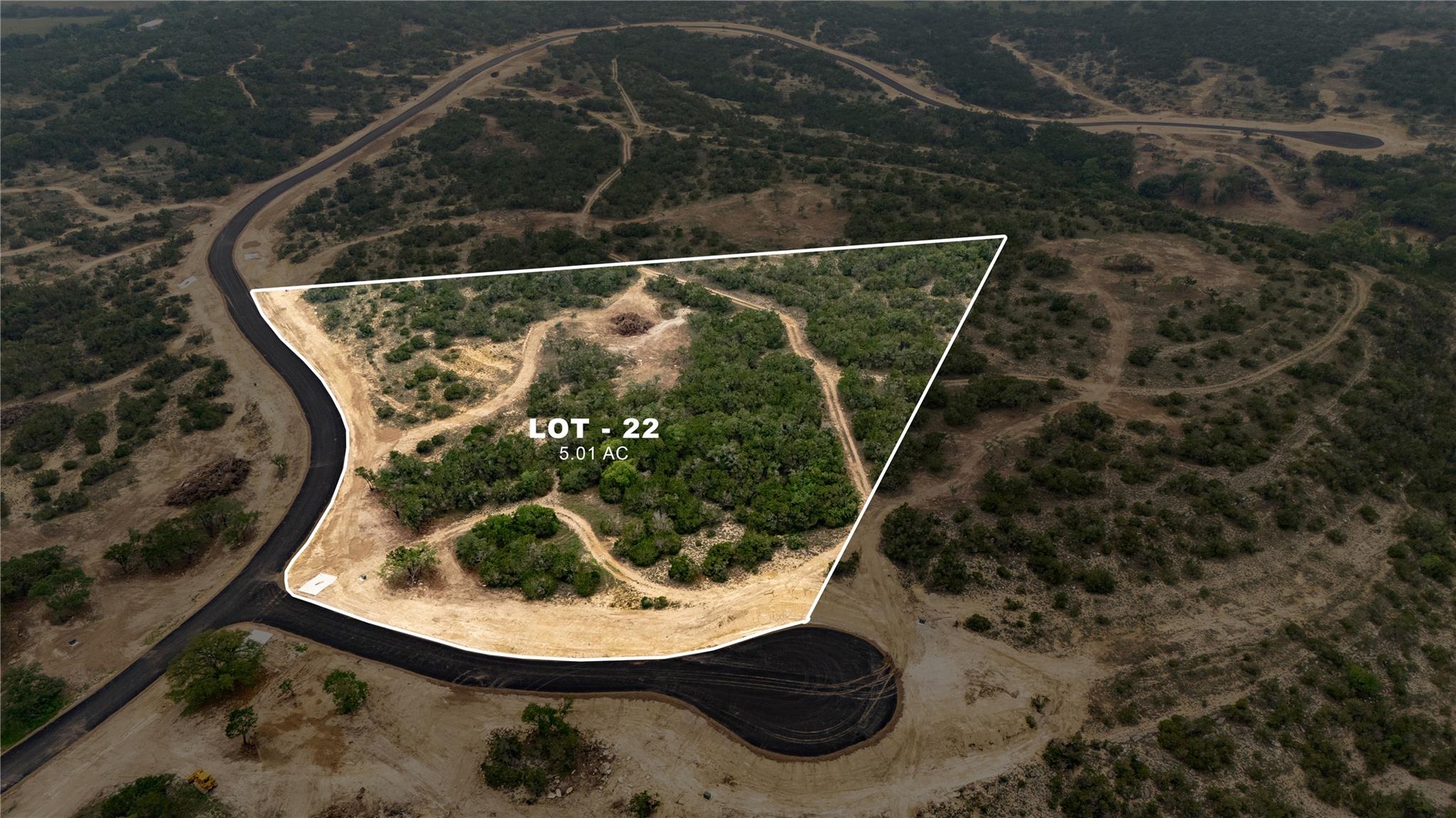 5.01-acre lot featuring a combination of dense tr