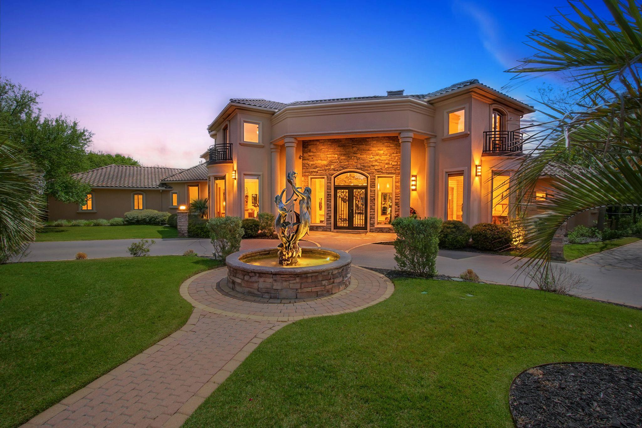 Mediterranean / spanish home with stucco siding, 