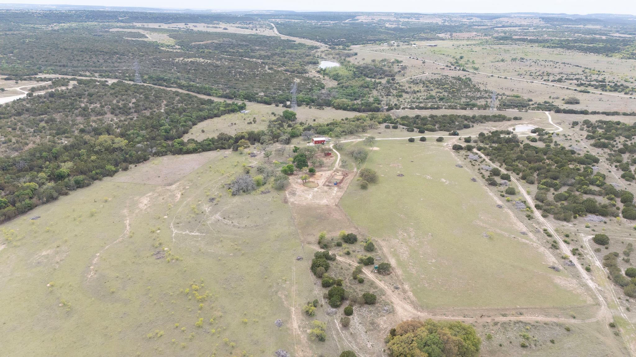 Aerial view of property's location featuring rura