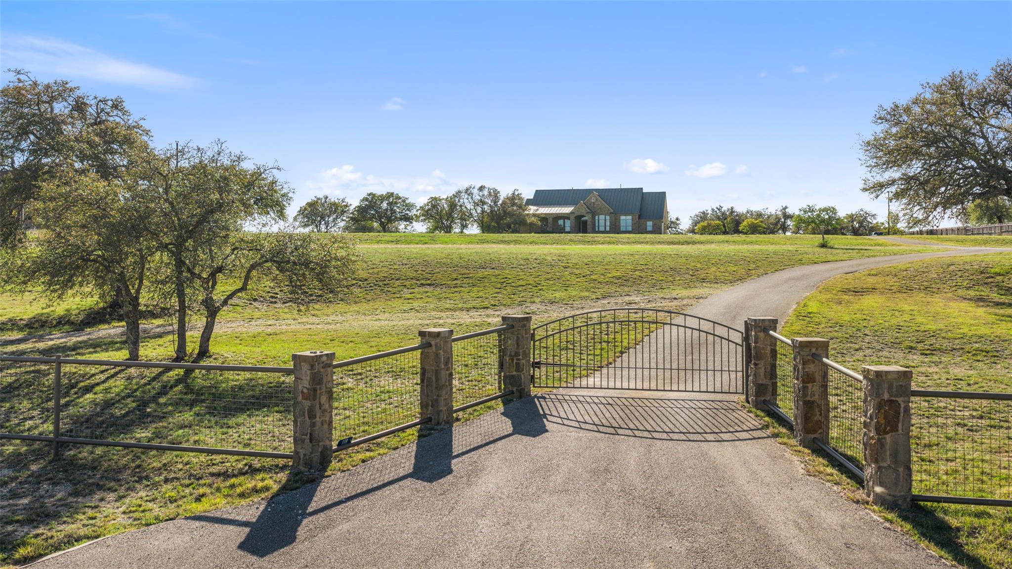 Gate with a rural view