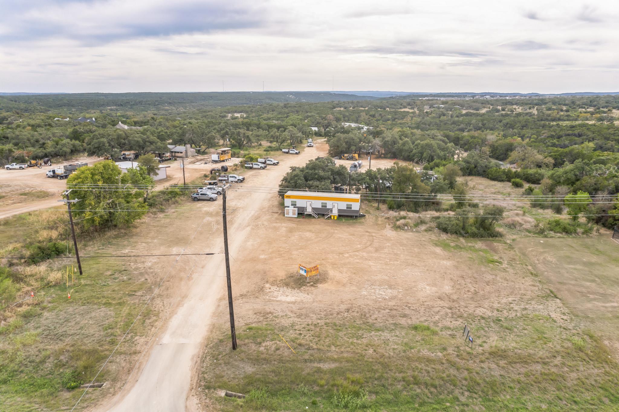 Aerial view of a forest