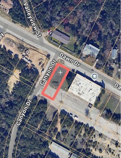 Aerial view of property's location featuring prop