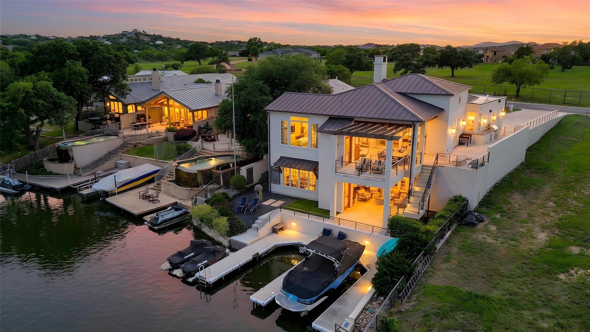 Waterfront property featuring a private dock with