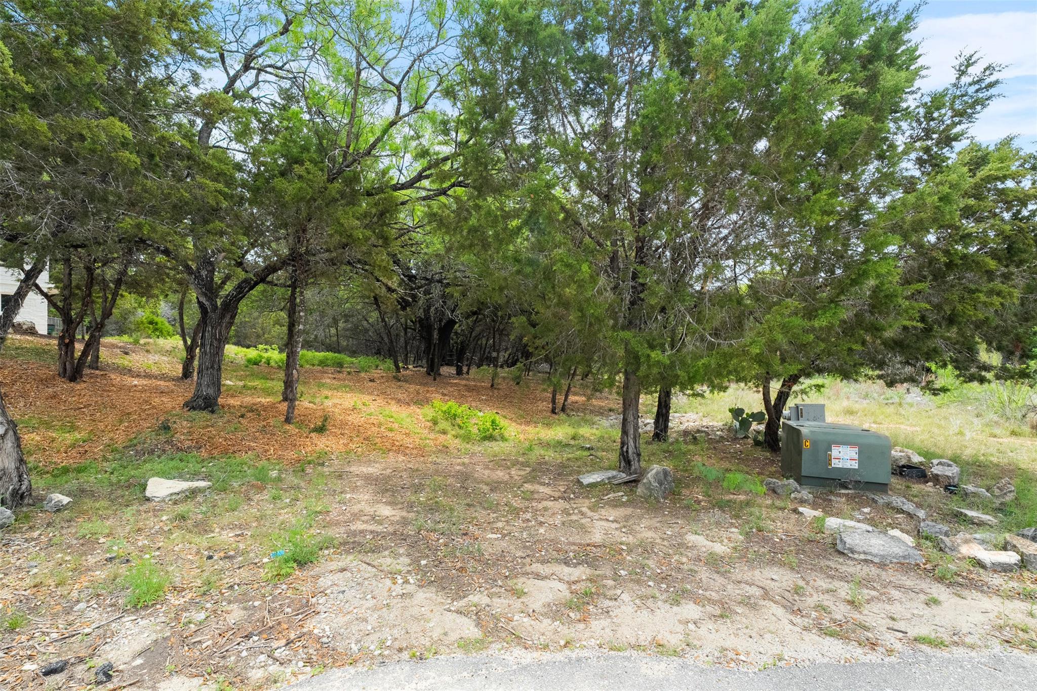 The property includes a substantial lot with matu
