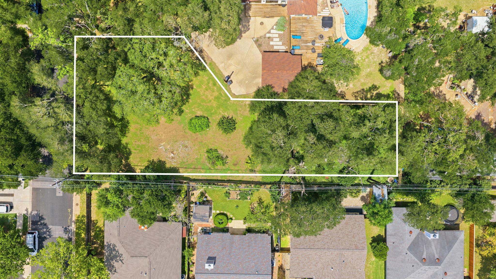 A spacious lot offering ample room for a custom b