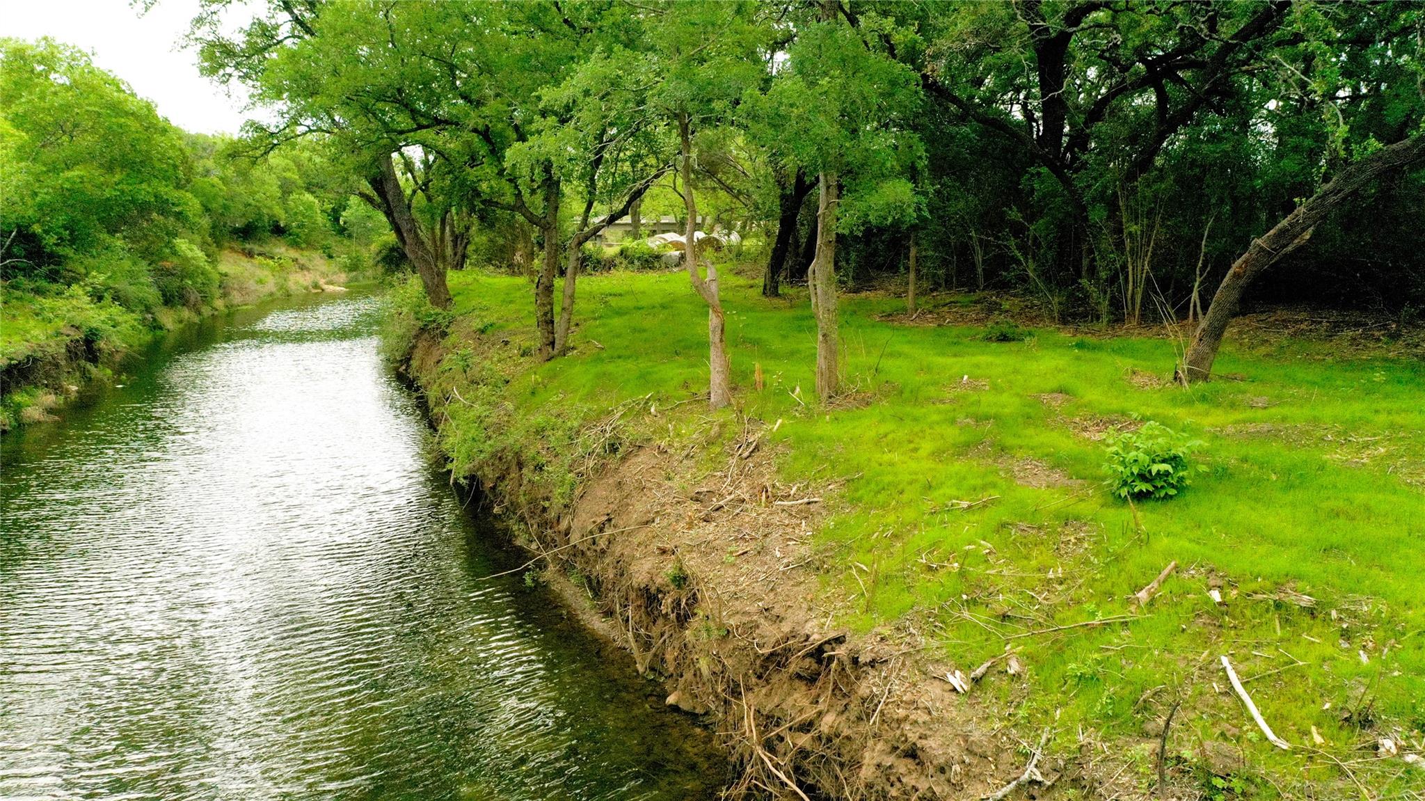 The property offers a serene natural setting with