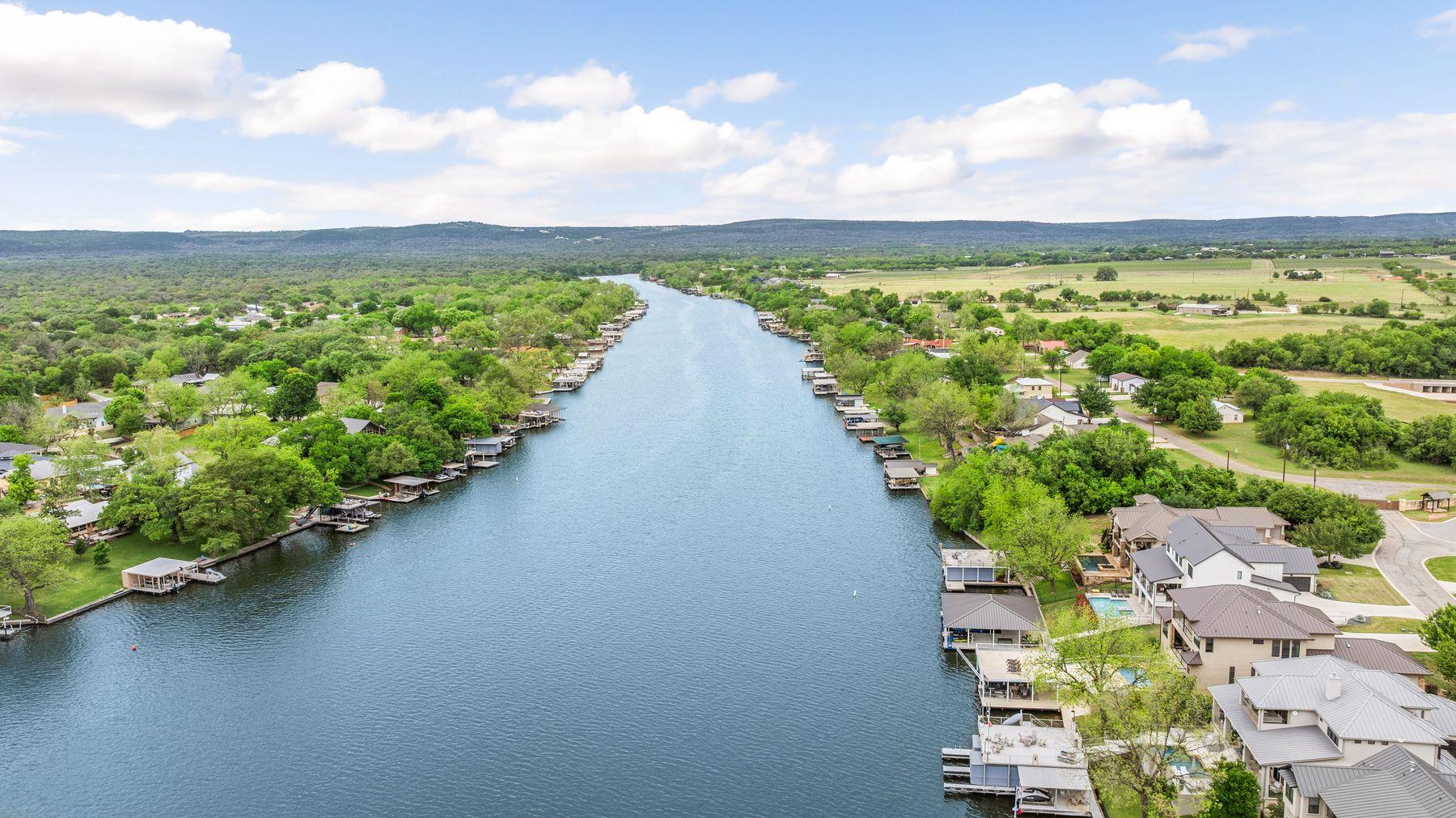 Waterfront properties featuring private boat dock