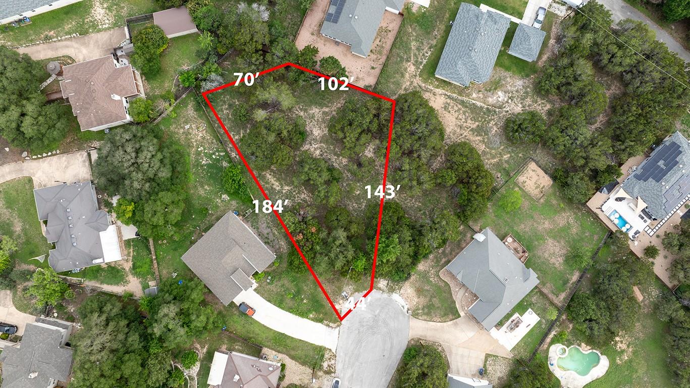 Vacant land parcel featuring varied topography an