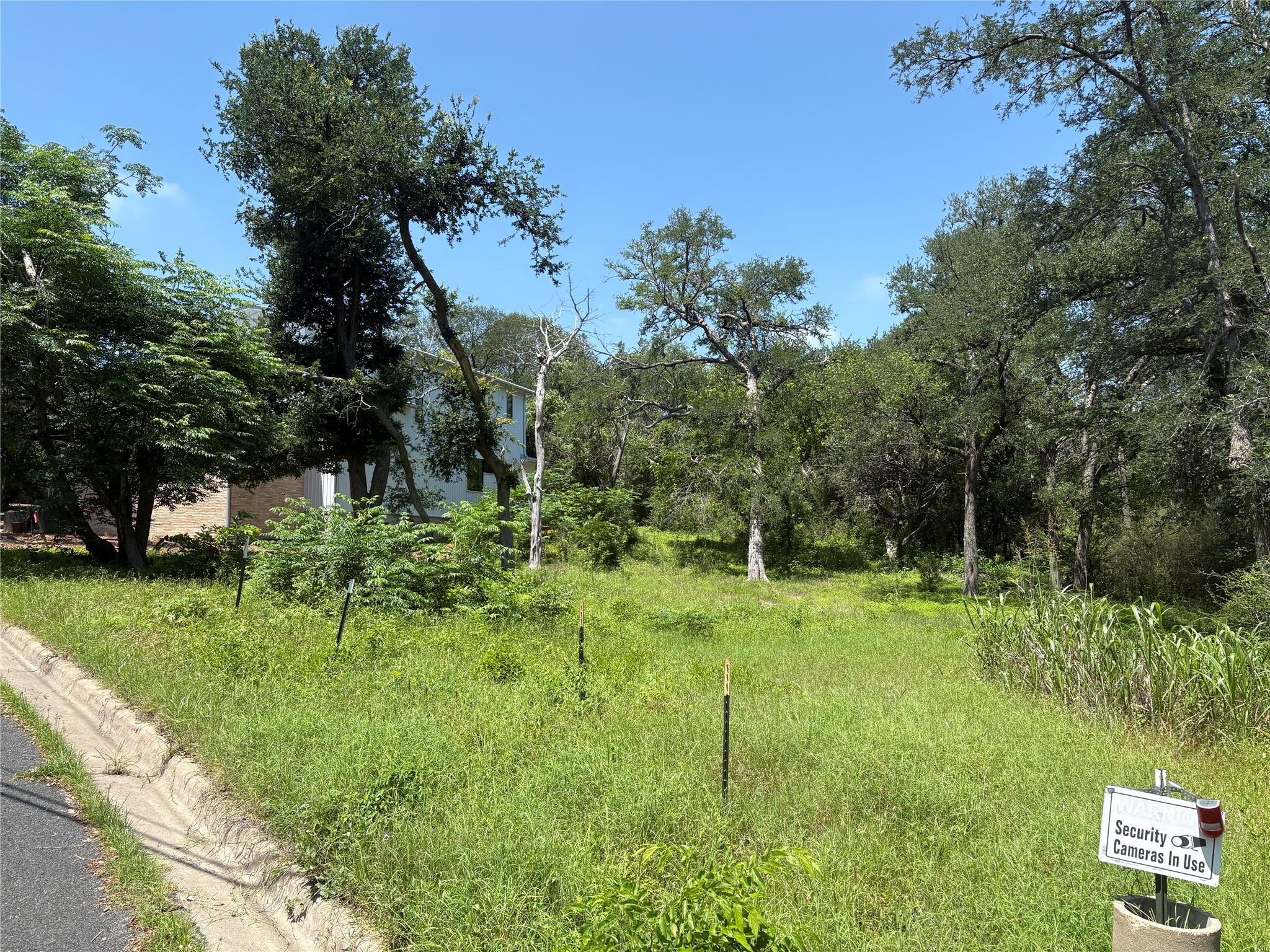 Expansive undeveloped parcel featuring mature tre